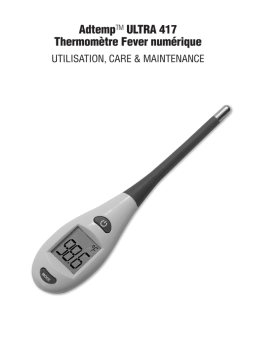 ADC Adtemp ULTRA 417 Manuel utilisateur