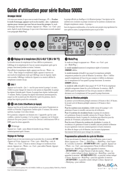 Balboa Série 500DZ: Guide d'utilisation avec IA et PDF