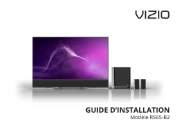 VIZIO RS65-B2 Guide d'installation + Chat IA & PDF