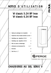 Perge V classic 5.24 BF Inox Manuel utilisateur