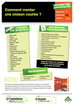 Monter une cloison courbe : Guide + IA