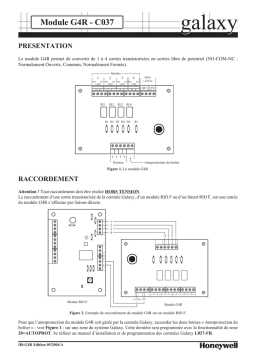 Honeywell G4R C037 Installation manuel