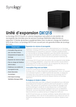 Synology DX1215 : Fiche technique + IA