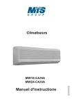 Manuel Climatiseur MTS MW18-CA/HA, MW24-CA/HA + IA