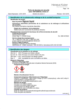 Heraeus Kulzer Signum liquid Manuel utilisateur