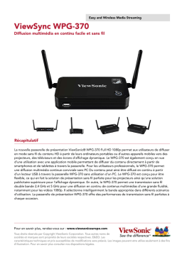 ViewSonic ViewSync WPG-370 : Chat IA & PDF