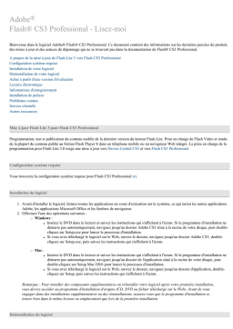 Adobe Flash CS3 Professional : Guide d'aide + IA