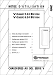 Perge V classic 6.34 BG Inox Manuel utilisateur