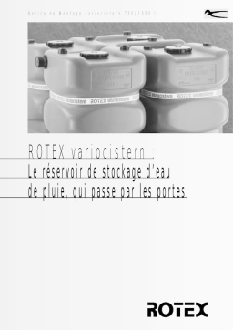 Notice de montage ROTEX variocistern 750/1000 + AI Chat & PDF