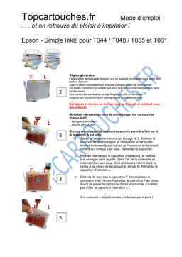 Simple Ink T044/T048/T055/T061: Guide d'utilisation IA + PDF