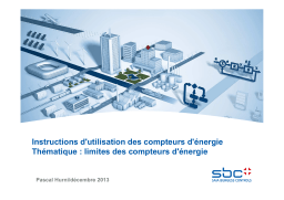 Instructions Compteurs d'Énergie Saia: Chat IA et PDF