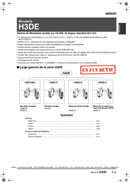 Omron H3DE G Manuel utilisateur