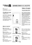 Chaffoteaux et Maury BAYARD STAR 16 CF PV Manuel utilisateur