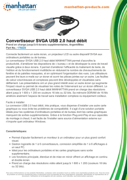 Manhattan 179225 Convertisseur SVGA USB: AI & PDF