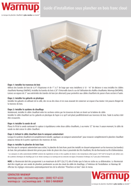 Warmup Plancher chauffant Guide d'installation