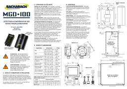 Bacharach MGD-100 Guide Installation Rapide + IA