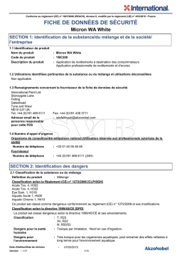 Micron WA White Fiche de Sécurité | AI Chat & PDF