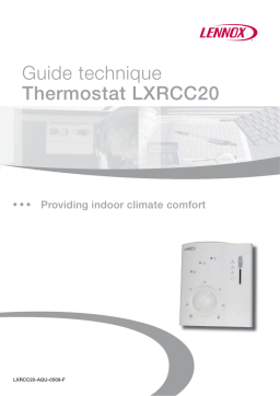 Lennox LXRCC20 Manuel utilisateur