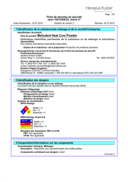 Heraeus Kulzer Meliodent Manuel utilisateur