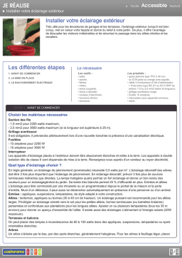 Éclairage Extérieur: Guide d'Installation + PDF & IA