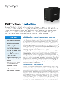 Synology DS416slim NAS : Chat IA & Téléchargement PDF