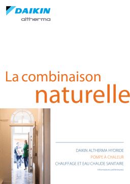 Daikin Chaudière à condensation gaz Manuel utilisateur
