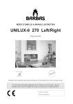 barbas UNILUX-6 270 Left/Right Manuel utilisateur