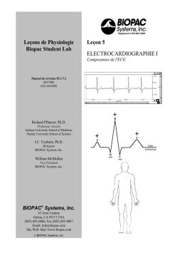 Étude ECG I BIOPAC avec IA Chat et PDF