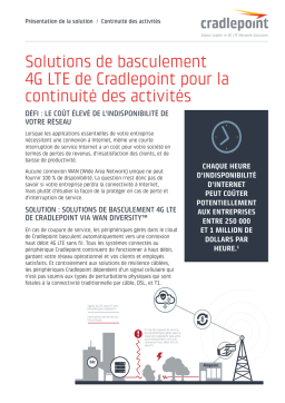 Solutions de basculement Cradlepoint | AI Chat & PDF