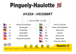 Pinguely-Haulotte H12SX HS3388RT Manuel utilisateur