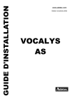 Adetec Vocalys AS Manuel d'utilisation | AI Chat &amp; PDF