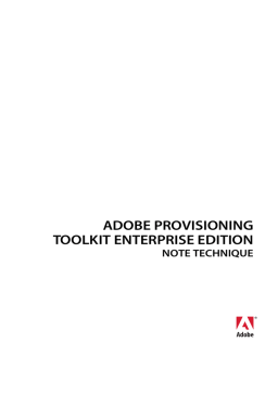 Adobe Provisioning Toolkit Tech Note | AI chat