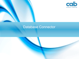 Connecteur de Base de Données Cab | AI Chat & PDF Download