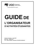 Guide de l'organisateur UQO + AI Chat &amp; PDF