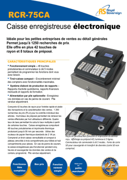 RCR-75CA Caisse enregistreuse électronique | Chat IA