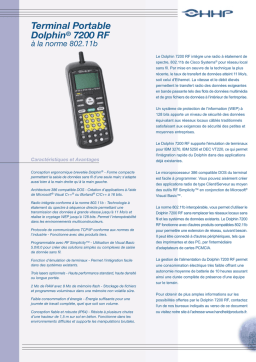 Dolphin 7200 RF Fiche technique | IA Chat & PDF