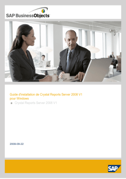 SAP BusinessObjects 2008 V1 Guide d'installation