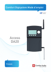 Comfort Audio DA20 Mode d'emploi | AI Chat &amp; PDF Download