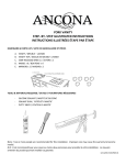 Ancona York Vanity Manuel utilisateur