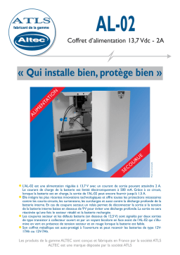 Altec AL 02 Manuel utilisateur