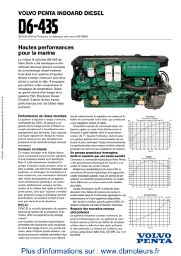 Volvo Penta D6-435 Fiche technique | AI Chat & PDF