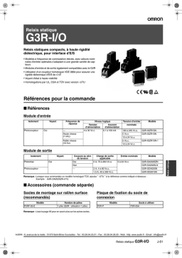 OMRON G3R-I/O Relais Statique : Chat IA & PDF