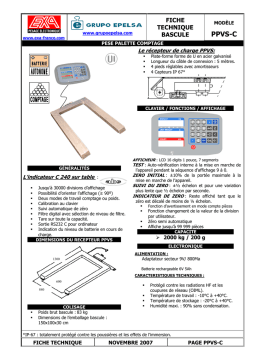 EXA PPVS-C Bascule Pèse Palette : Chat IA & PDF