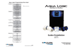 Goldline Controls Aqua Logic AQL-P-4 Guide d'installation