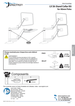 Kit de collier Ergotron LX Sit-Stand : IA et PDF