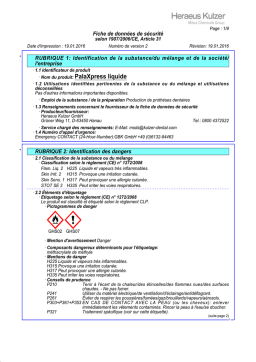 Heraeus Kulzer PalaXpress liquide Manuel utilisateur