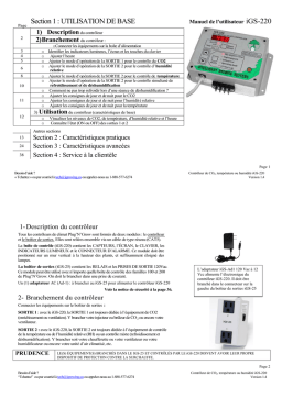 Manuel iGS-220 Contrôleur CO2 : Chat IA + PDF