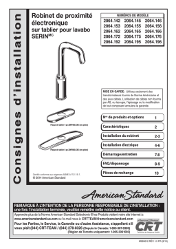 American Standard 2064 172 Installation manuel