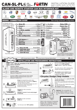 Fortin CAN-SL-PL Guide d'installation