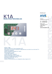 HVS K1A 3 digits Manuel utilisateur